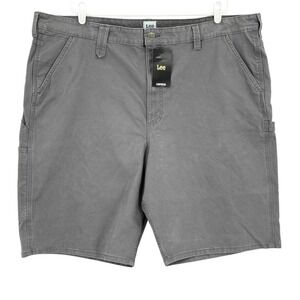 Lee Workwear Men's Painters Grey Pocket Tool Heavy Duty Carpenter Shorts 46 NWT